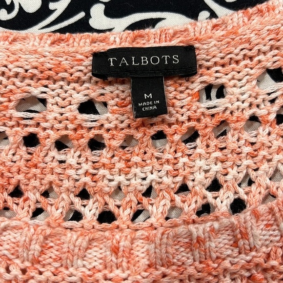 TALBOTS peach, lightweight sweater - Picture 6 of 8